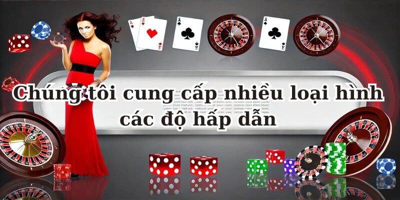 Chúng tôi cung cấp nhiều loại hình các độ hấp dẫn